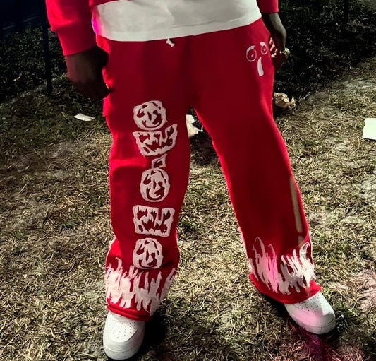 One Way In One Way Out (OWIOWO) Flared Sweatpants