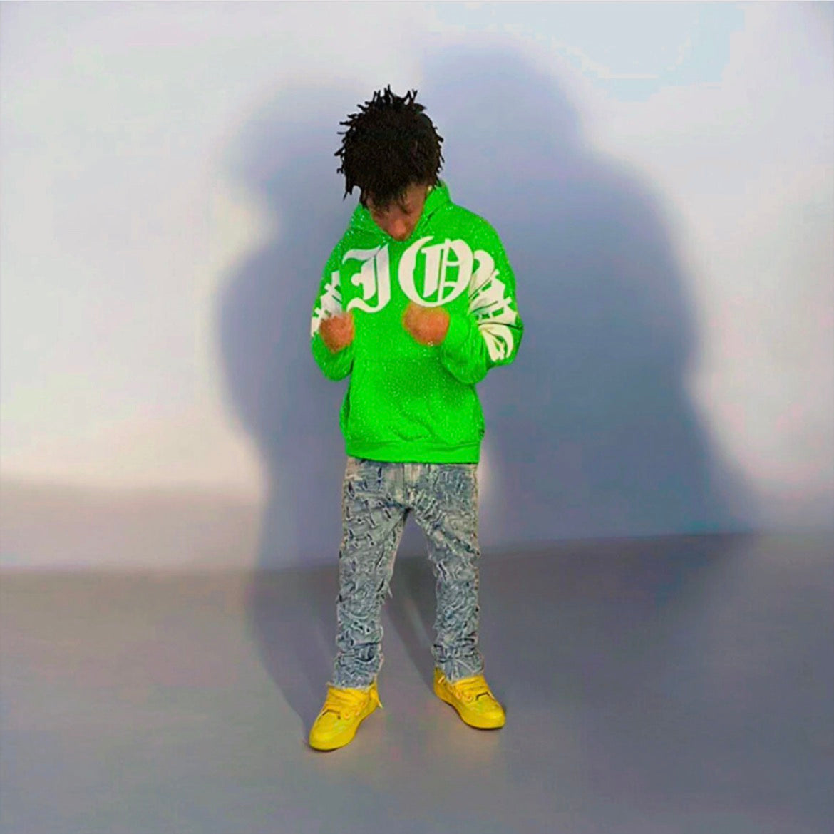 One Way In One Way Out (OWIOWO) Rhinestone Hoodie