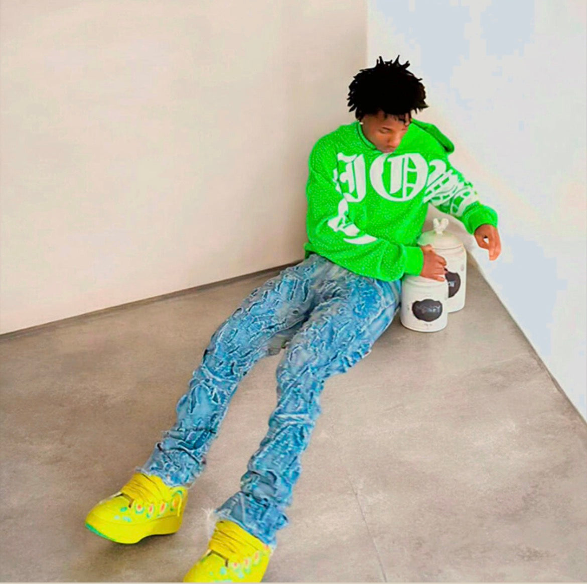 One Way In One Way Out (OWIOWO) Rhinestone Hoodie