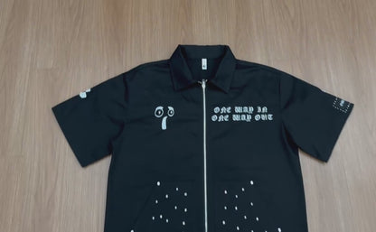 “Word Of The Year” (EXECUTED) Zip-Up Shirt